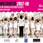Cartell de preinscripció al curs 2017 2018 de l'Escola de Dansa.